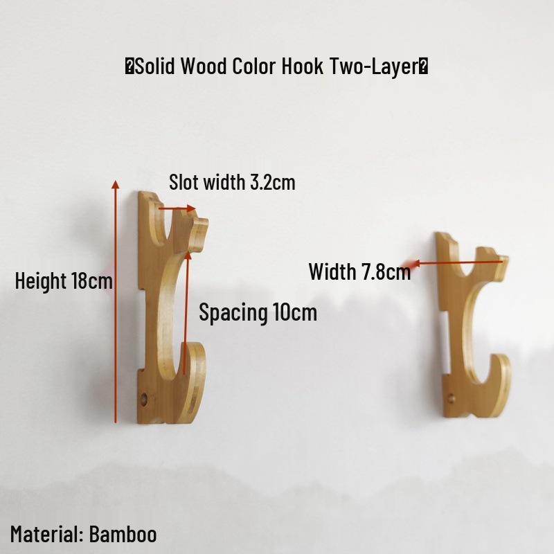 Adjustable Wall-Mounted Rack for Swords, Knives, and Musical Instruments