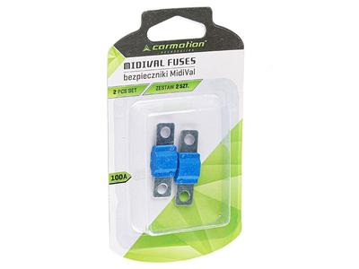 Fusibles MIDIVAL, 100A, 2 pièces.