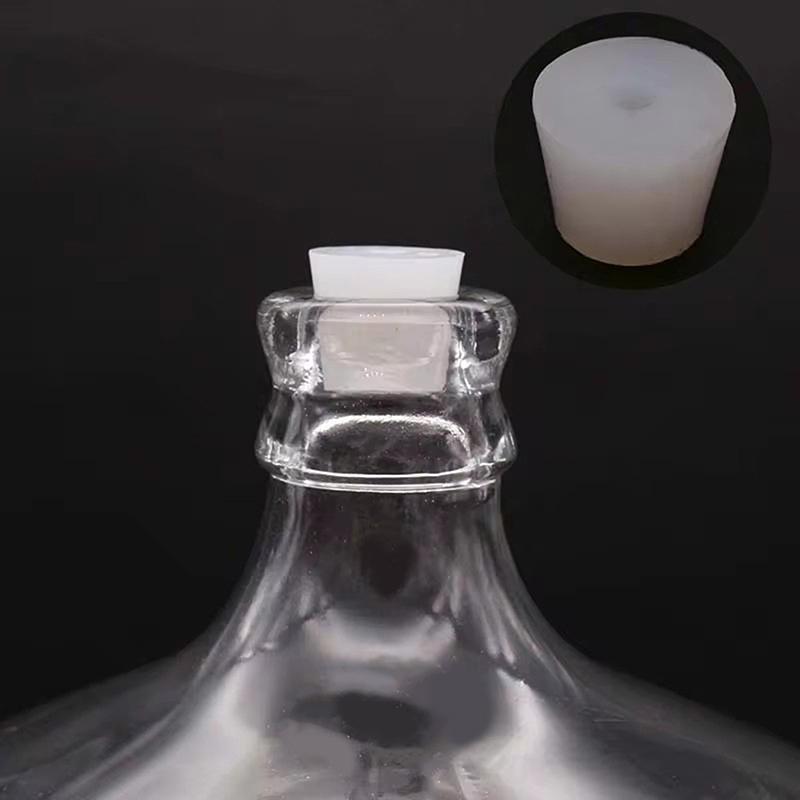 Dopuri Conice din Silicon de Calitate Alimentară pentru Vin de Casă cu Orificiu Unic pentru Valvă Airlock, Barbotor, Valvă de Evacuare Fermentare