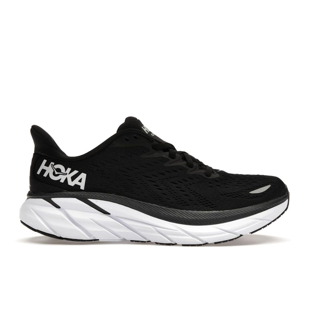 HOKA Clifton 8 Black White Women Sneakers 1119394-BWHT