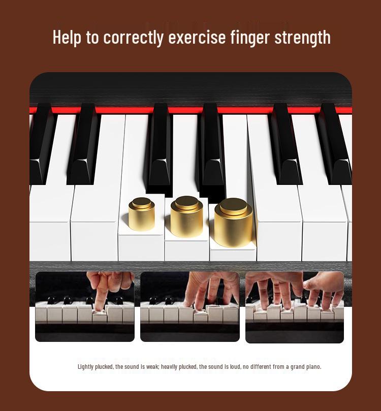 88-Key Weighted Hammer Portable Electric Piano for Professional Exam Grade