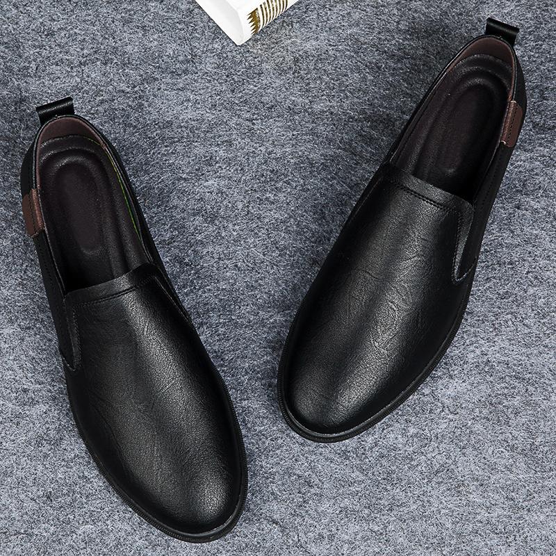 Fashion Luxury Men's Casual Loafer Classic Comfortable Footwear Senior Minimalist Business Office Business Dress Genuine Leather Shoes