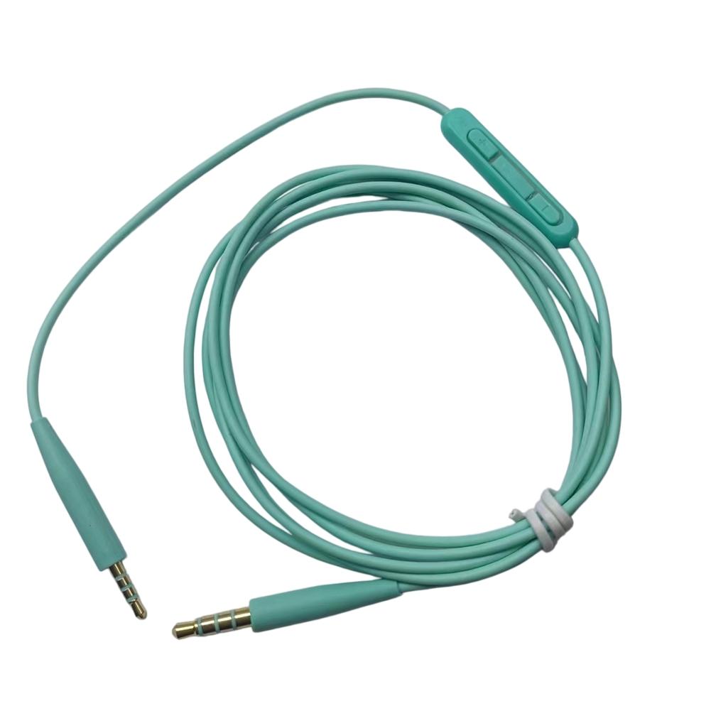 

Oxygen Copper Audio Cable With Mic For Bose QC25 QC45 NC700 Y45 Y50 Headphones 1.4M Black Green White Blue зелений