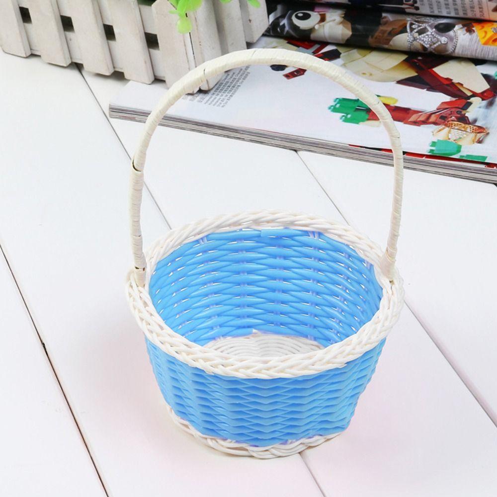 Plastic Vine Storage Baskets Shopping Storage Hamper Basket  For Plant Home Wedding