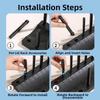 Adjustable Pot Lid Rack Plastic Cutting Board Holder Multi-functional Dish Drying Rack  Countertop