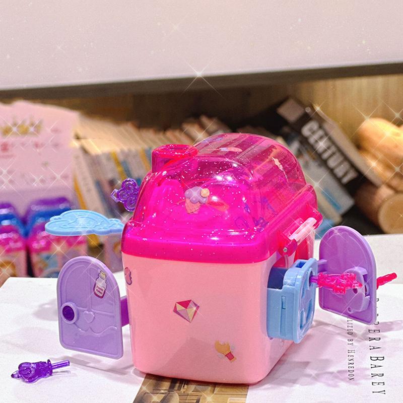 Princess Mengqiya Magic Book Surprise Key Unlocking Treasure Box Storage Box Little Girl Playing House Toy Blind Box