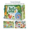 Children's Educational Busy Book Set: Cartoon Sticker and Flap Pack for Early Learning