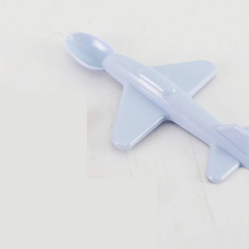 Kinder-Flugzeugförmiger Plastiklöffel Mit Süßem Design Für Kindermahlzeiten Und Als Geschenk