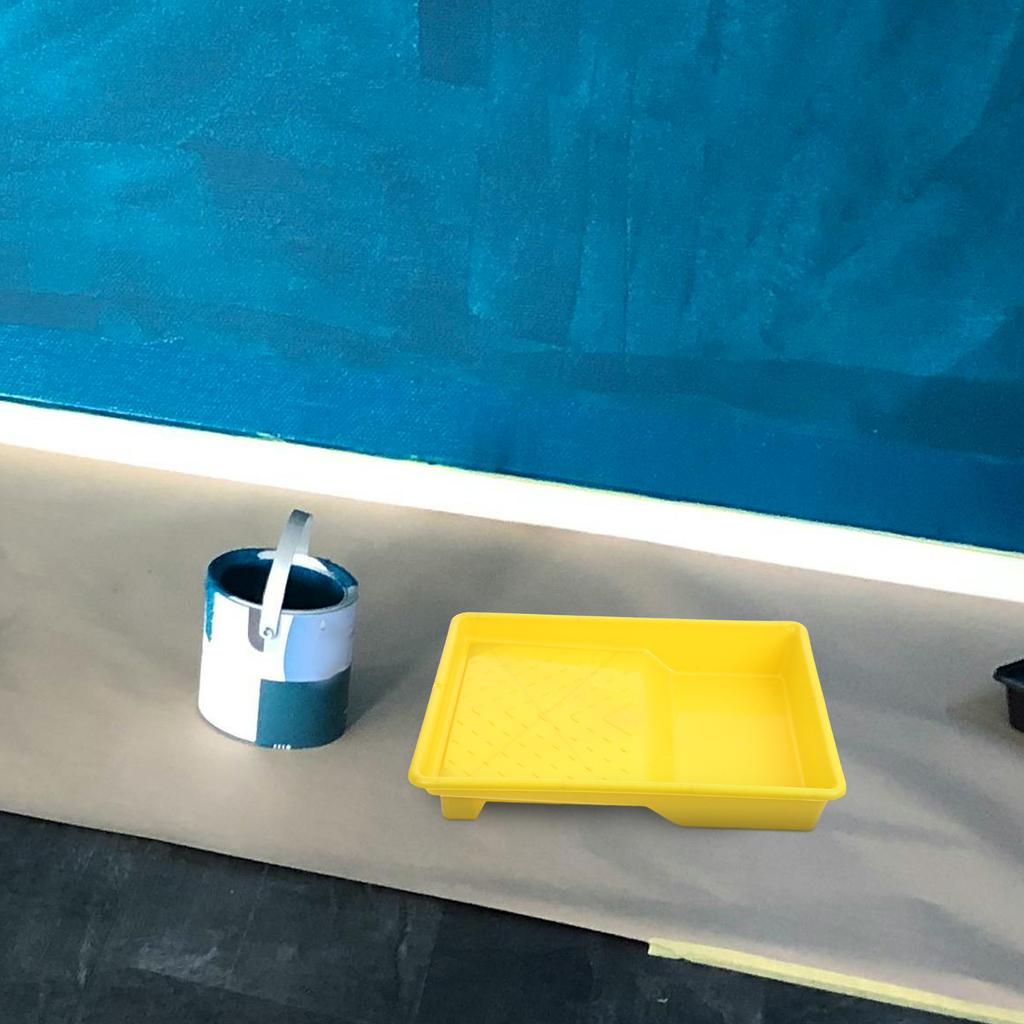 Universal Paint Tray Plastic Paint Roller Tray Large Capacity Ergonomic Design Easy Clean Lightweight for DIY Home Improvement
