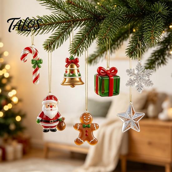 Creative Christmas Gift for Kids Advent Calendar 2026, 24 Days 2D Acrylic Tree Bear Elk Snowman Holiday Ornaments Countdown Tree, Window Home Decor