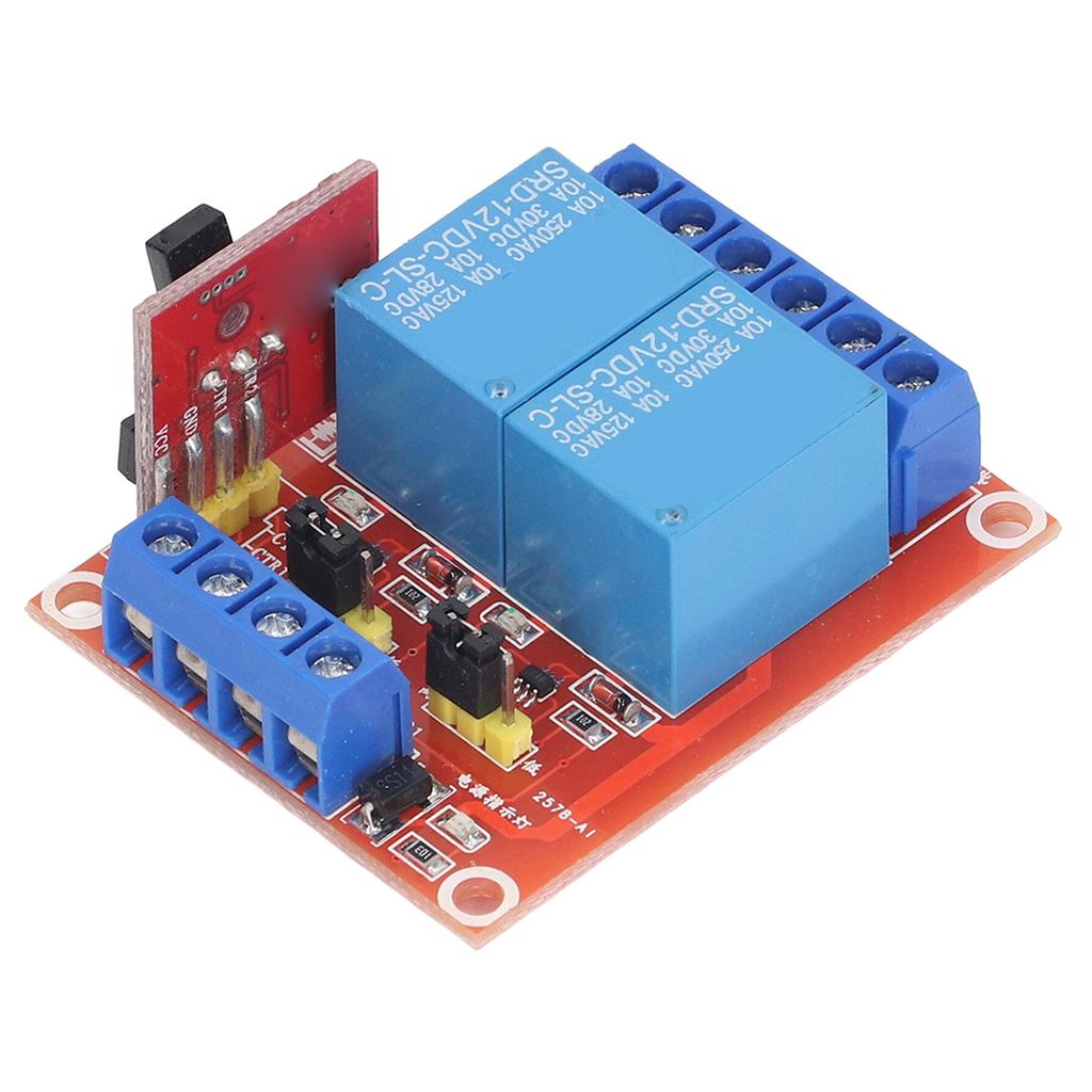2 Channel Infrared Remote Control Switch Relay Module High Low Bidirectional Trigger Remote Control Relay DC12V