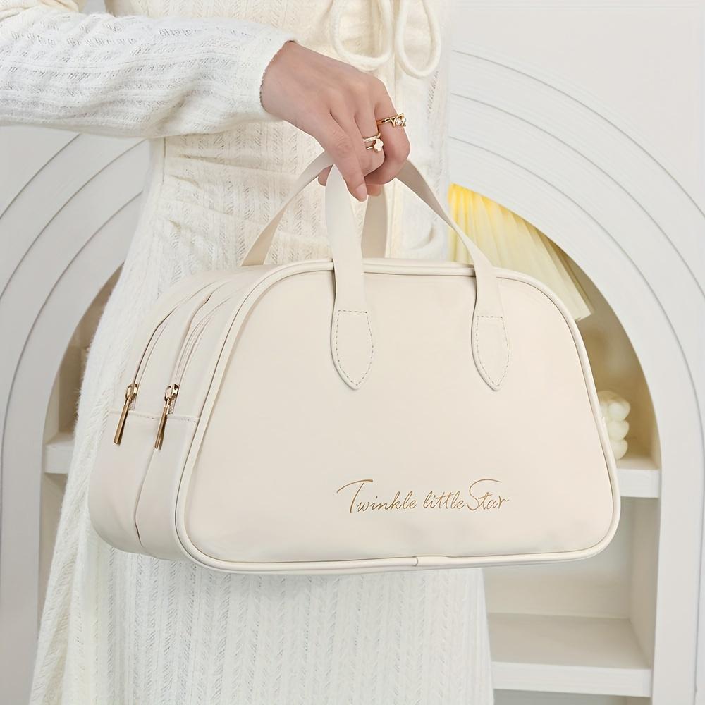 Дорожная косметичка большой емкости из искусственной кожи — фото 8