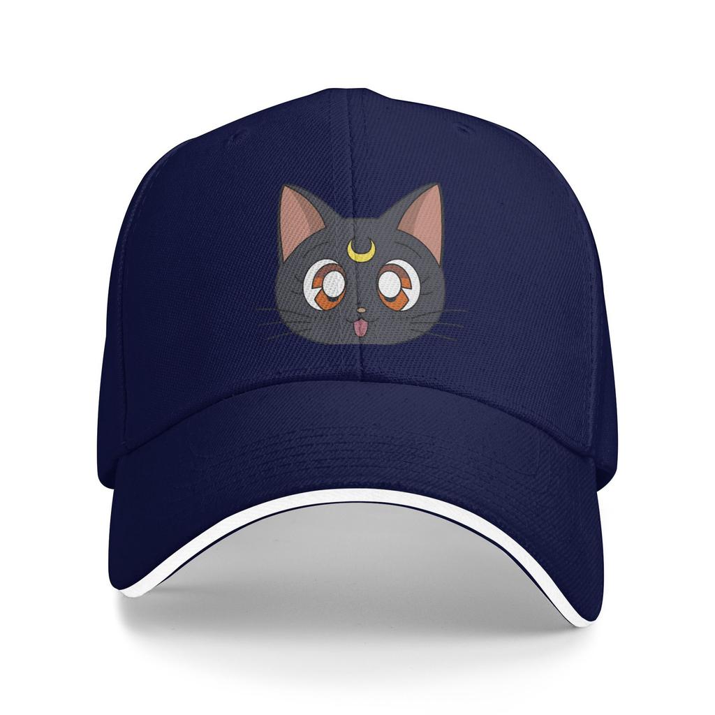 Sailors Moons Luna Girls Anime Merch Unisex Women Baseball Cap Trucker Hat Fashion Outdoor Headwear Adjustable Sun Cap