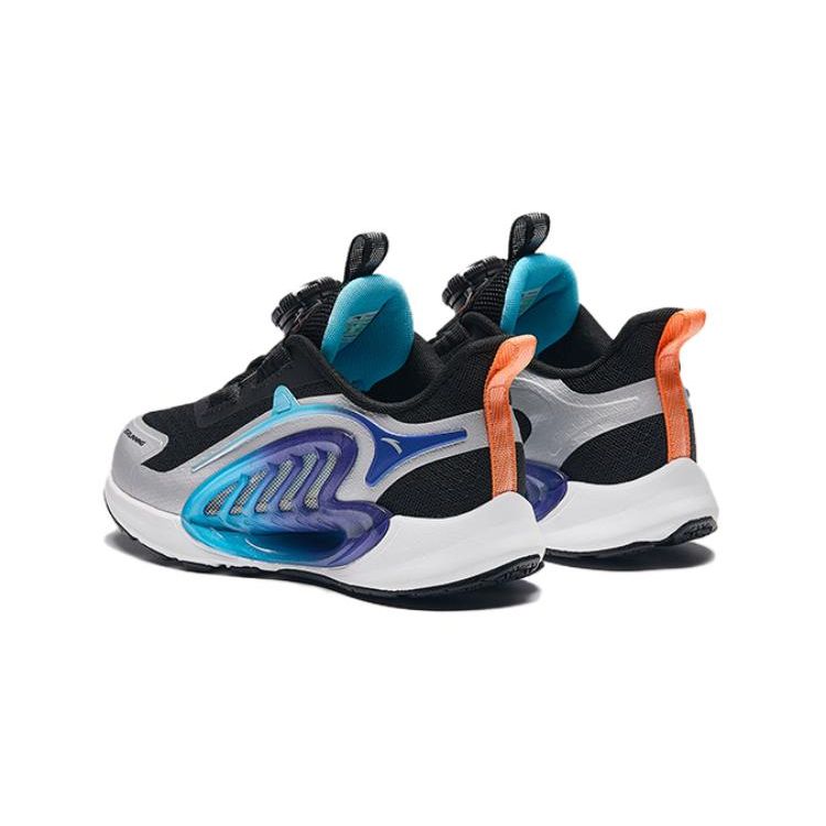 Anta Kids Monthly 2.0 Shock Absorbing Breathable Low Top Running Shoes Kids Sneakers Gray Black Purple 312429902-4