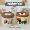 User friendly Kids Storage Box Cartoon Pattern Cotton Organizers For Bedroom Classroom Portable Toy Container