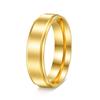 European and American Titanium Steel Ring Wide Step Sand Surface Matte Ring