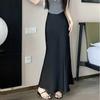 Acetate Satin Long Skirt, High-end Drape Skirt, High-waisted Hip-covering Skirt, Women's Hip Fishtail Long Skirt
