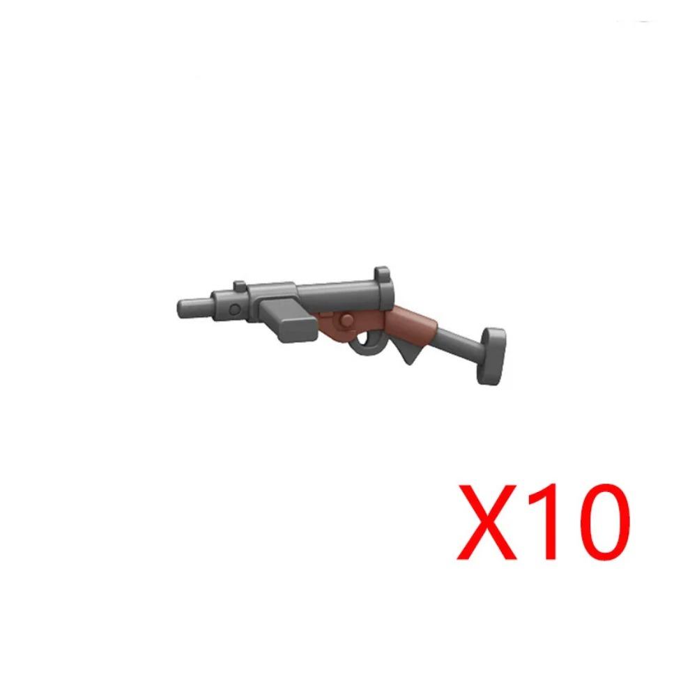 WWI WWII Building Blocks Soldiers Military Accessories Bomb Two-color Gun Mini Brick Weapons Gift Toy AKM Helmet RPG Grenad X026