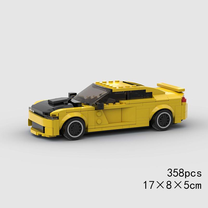 MOC Car Super Race City Speed Sport Pickup Vehicle Model Building Blocks Rally Supercar Racing Bricks Christmas Gift Technical