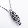 Crow Jewelry Skull Pendant Titanium Steel Men's Necklace - European & American Fashion Statement