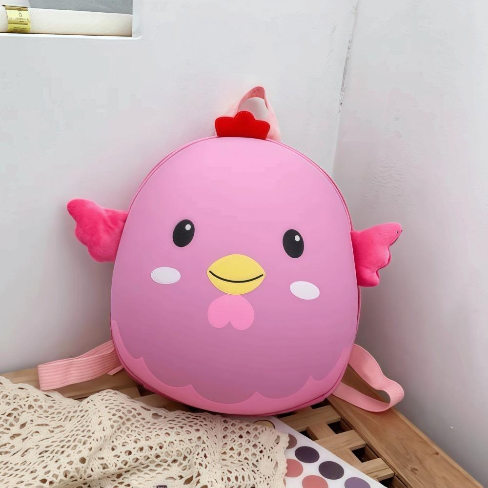 Unique 3D Egg Shell Backpack Cartoon Simulation Chick Backpack Waterproof Large Capacity Children SchoolBags Kid Gift