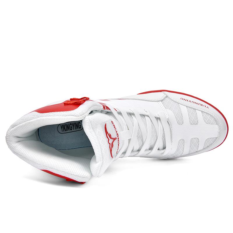 Wrestling Shoes Men's Sports Training Sneakers Large Size Black White Male Professional Featuring Boxing Material Practice Shoes