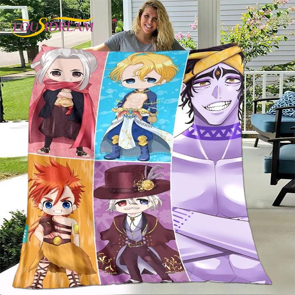 Záznam Ragnarok anime kreslená měkká plyšová přikrývka, flanelová přikrývka přikrývka do obývacího pokoje Ložnice Pohovka Pohovka Piknikový kryt