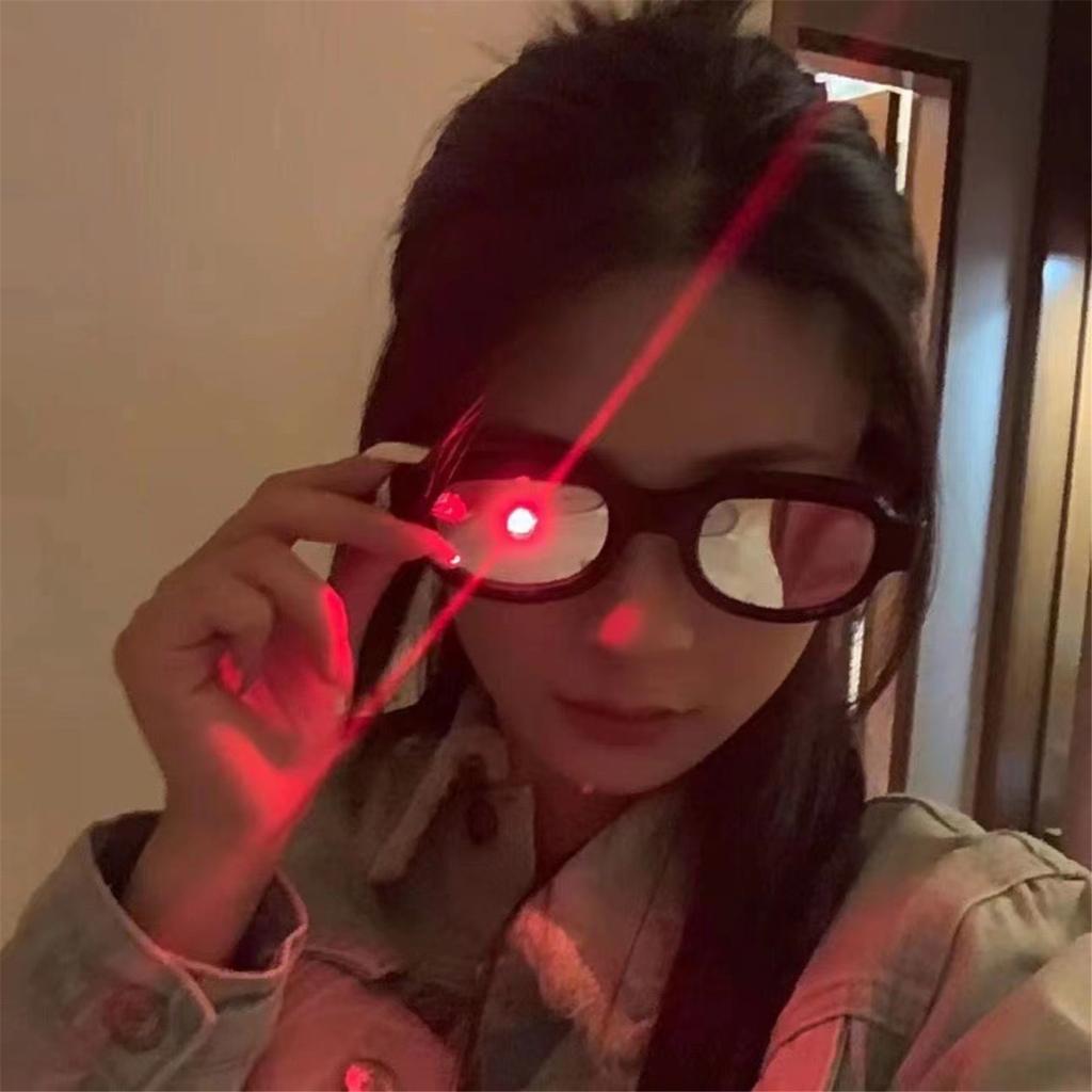 Anime Enthusiasts LED Glasses Carnival Christmas Glasses Photo Props Glowing Light up Eyewear Teens Adult Christmas Gift