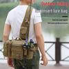 Multifunctional Tactical Sling Fishing Bag with Rod Holder | Men's Large Waist Pack Outdoor Backpack