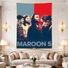 Maroon 5 Band Retro Red Blue Pop Art Concert Poster