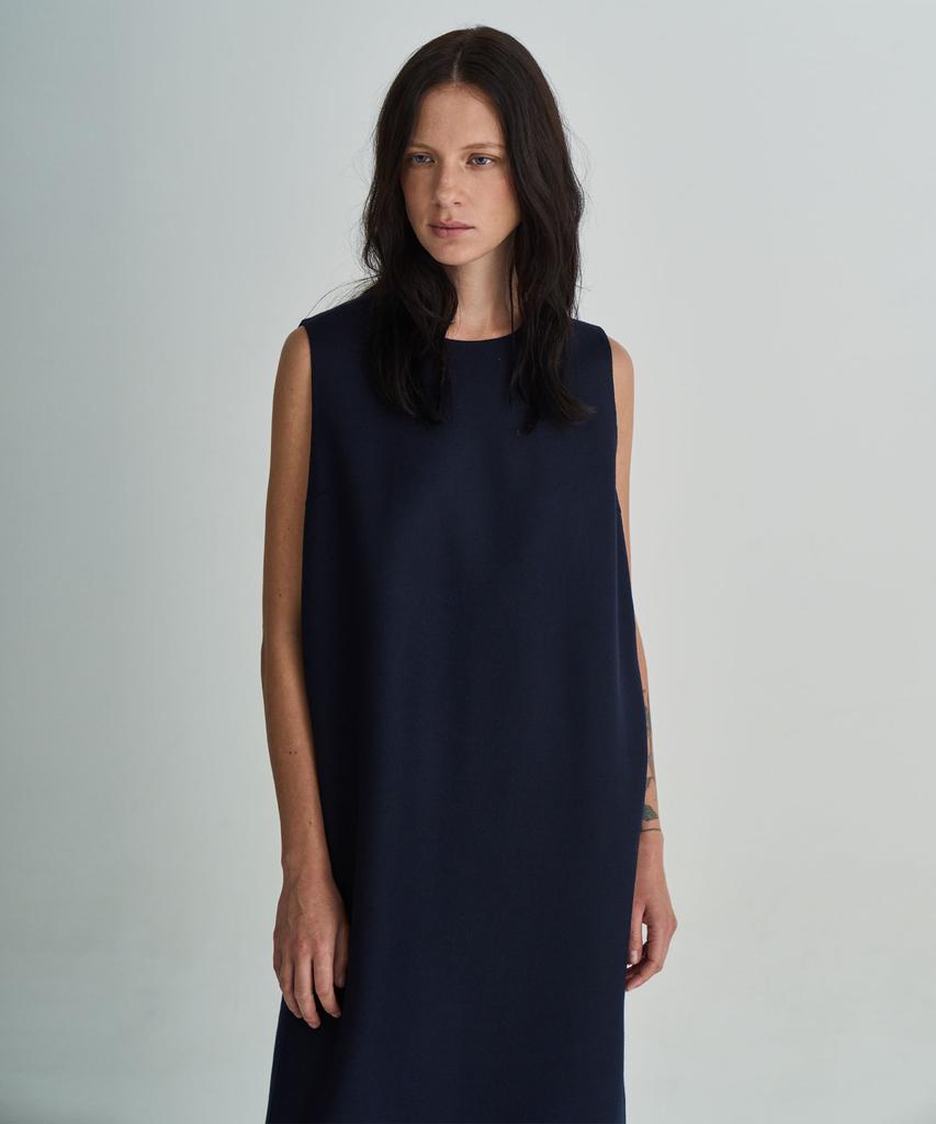 Grida J Super Premium Wool Handmade Long Dress _ Navy