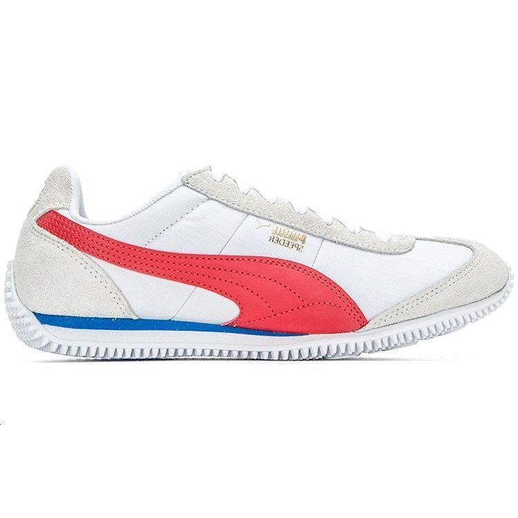 Puma Speeder SD White High Risk Red Unisex Sneakers Team-Gold 390558-04