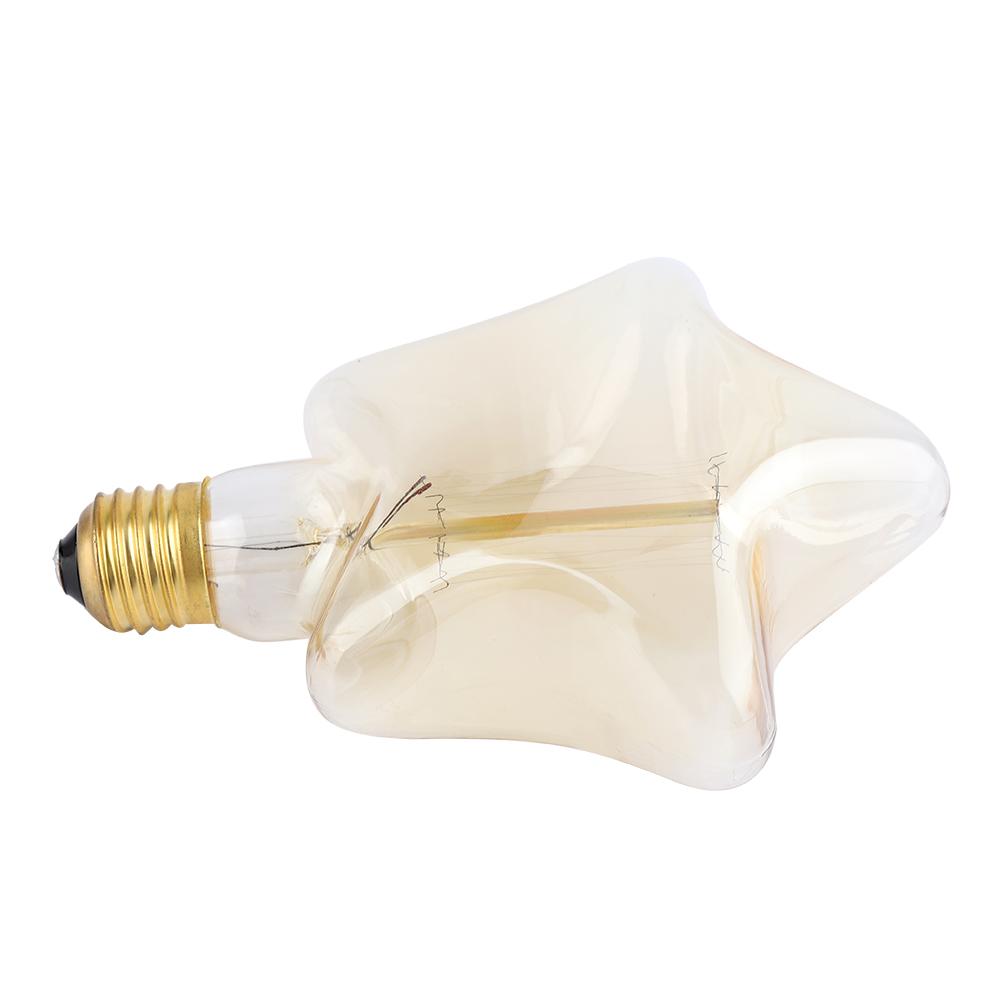 E27 Vintage Licht Lampe Pentagramm Form Glühbirne Beleuchtung Dekoration für Kaffeehaus 220V