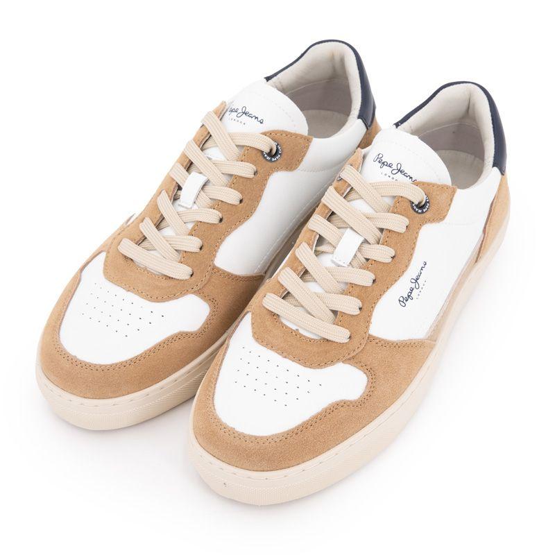 Men's Light Brown Suede Camden Nature Sneakers PEPE JEANS