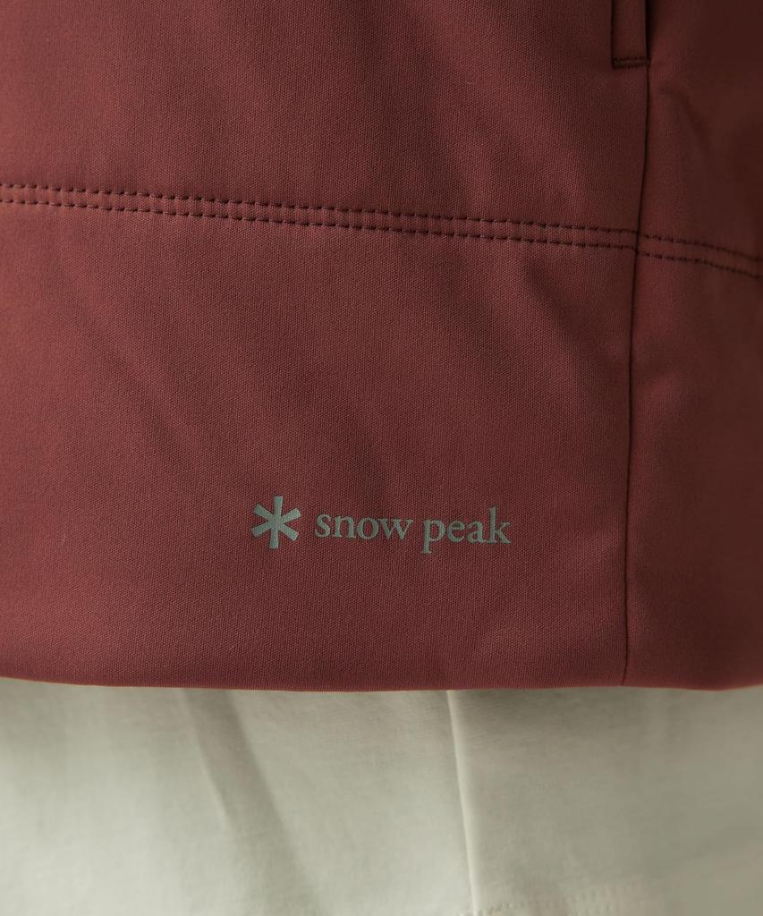 Snow Peak Flexible Insulated Cardigan Light Size for Men and Women SW-25AU001, Brown, M,