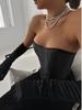 Womens Sexy Bustier Corset Top Eyelet Lace-up Floral Print Push Up Crop Tops Vintage Tank Top Party Clubwear Bodice