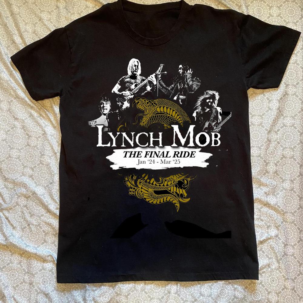 Lynch Mob the final ride Tour Heavy Cotton Black T Shirt S-5XL SE784 Unisex T-Shirt S