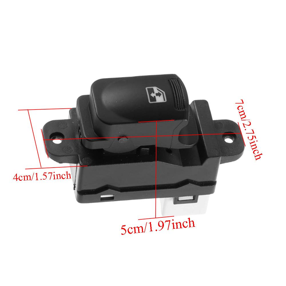 Fenstersteuerungsschalter Passend für Hyundai Accent 2006-2009 Auto-Fensterheber-Steuerungsschalter Rechte Seite 93580-1E000