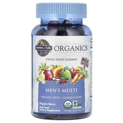 Organics, Men's Multi, Organic Berry, Vegan Gummies, 120