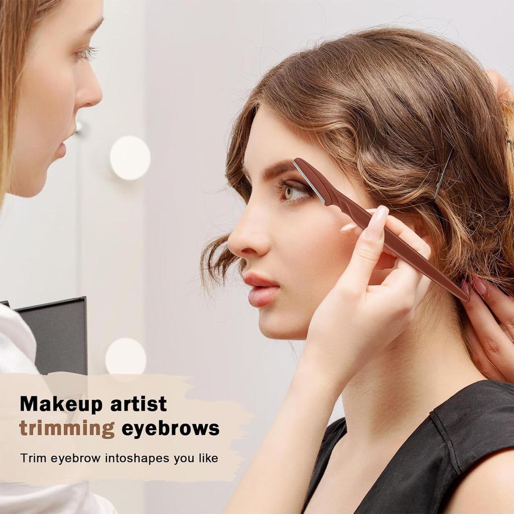 Portable Brown Canned Eyebrow Razor & Facial Hair Remover