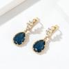 High-Quality Retro Geometric Crystal Glass Earrings