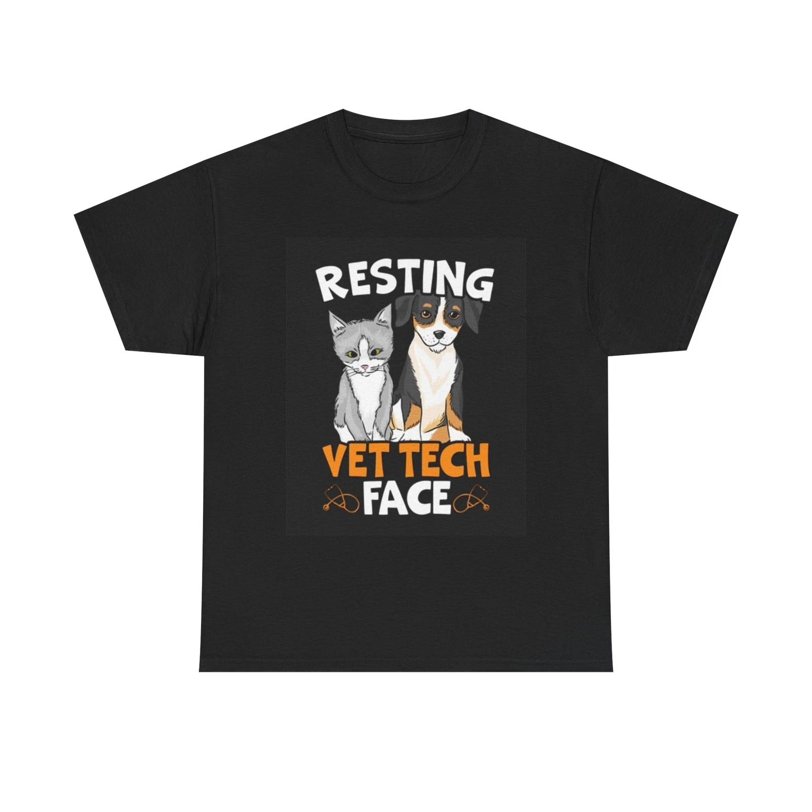 Men s and Women s T-shirts Funny Vet Tech Graphic S