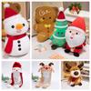 New Christmas Plush Toy Soft Pillows Cute Santa Claus Snowman Elk  Gingerbread Man Santa Claus Hat Home Decor Kid Xmas Gift