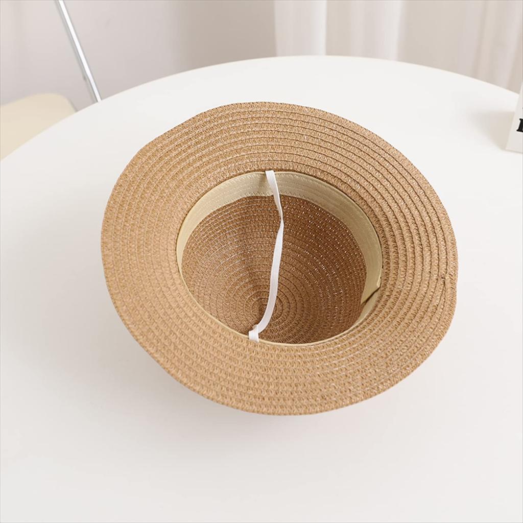 [Misia Luxury] Sun Hat, Hat, Cap, Straw Hat, Kids, Boys, Girls, Children, Summer, Beach, Outdoor, Breathable, Sun Protection, UV Protection, Ribbon,