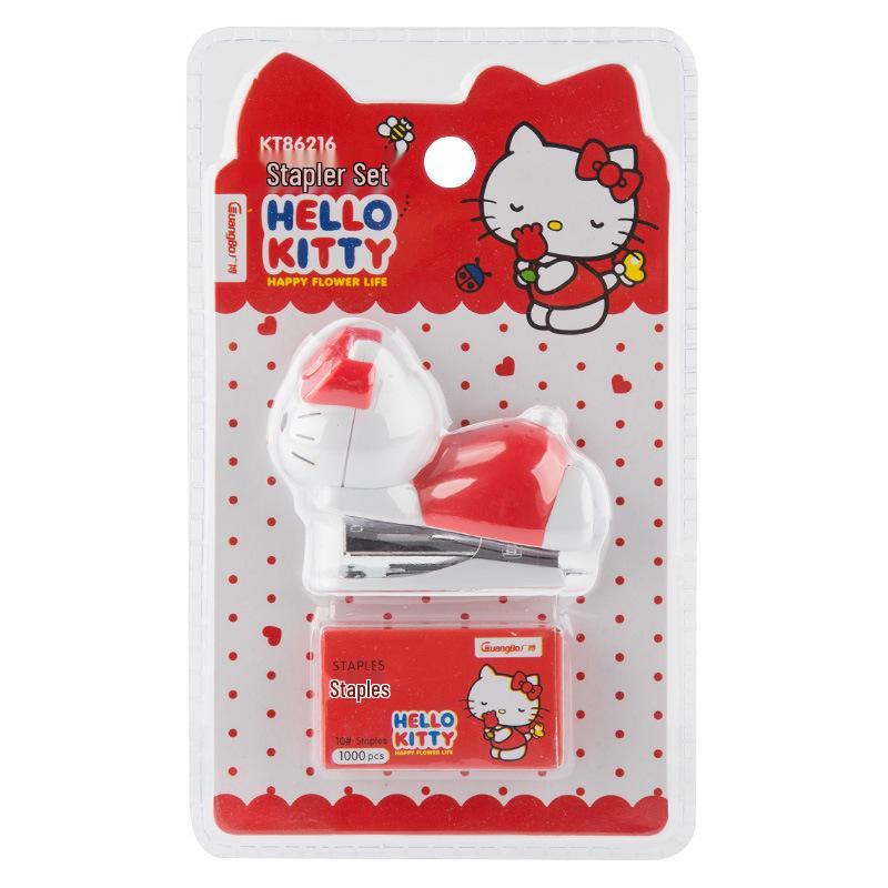 KT86216 Cute Cartoon Mini Stapler Set for Students - No. 10 Paper Binder