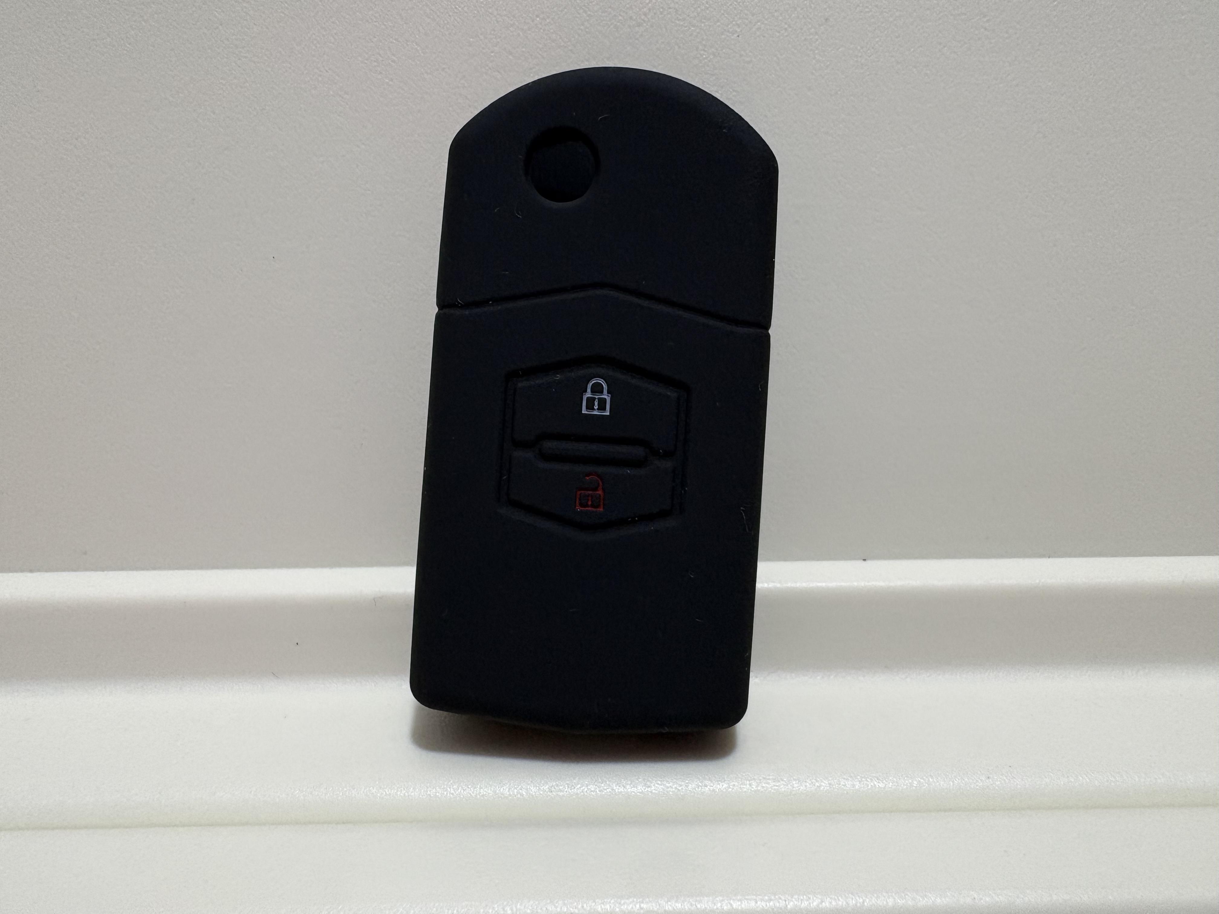 

Silicone Key Case Cover For Mazda 3 2 6 2003 2004 2005 2006 2007 2008 2009 2010 2011 2012 2013 Car Holder 2 Buttons Flip Parts чёрный