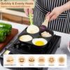 Egg Frying Pan, 4-Cup Egg Pan Nonstick, Fried Egg Pan Skillet for Breakfast, Pancake, Hamburger, Sandwiches, Suitable
