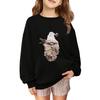 Children's Fashionable Casual Long-sleeved Loose Christmas Print Pullover Sweatshirt