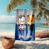 Personalized customized proof beach towel with Bubu Dudu  pattern - soft, absorbent, quick-drying, perfect swimming, camping&bathing