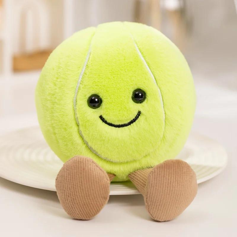 Super Cute Basketball Football Tennis Baseball Billiards Plush Toys Soft Stuffed Balls Pillow Players Souvenir Birthday Gift